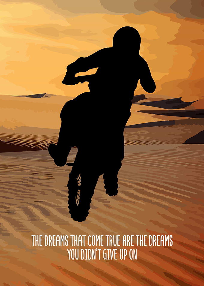 Dirt Bike Rider Wall Decor