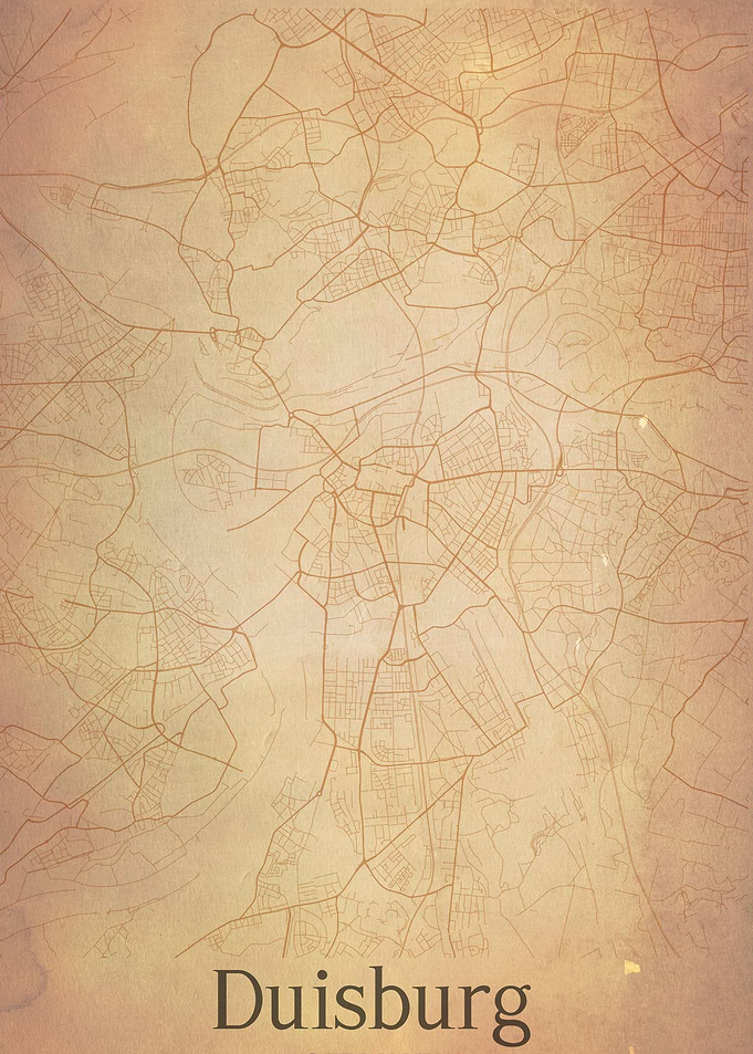Duisburg Germany City Map