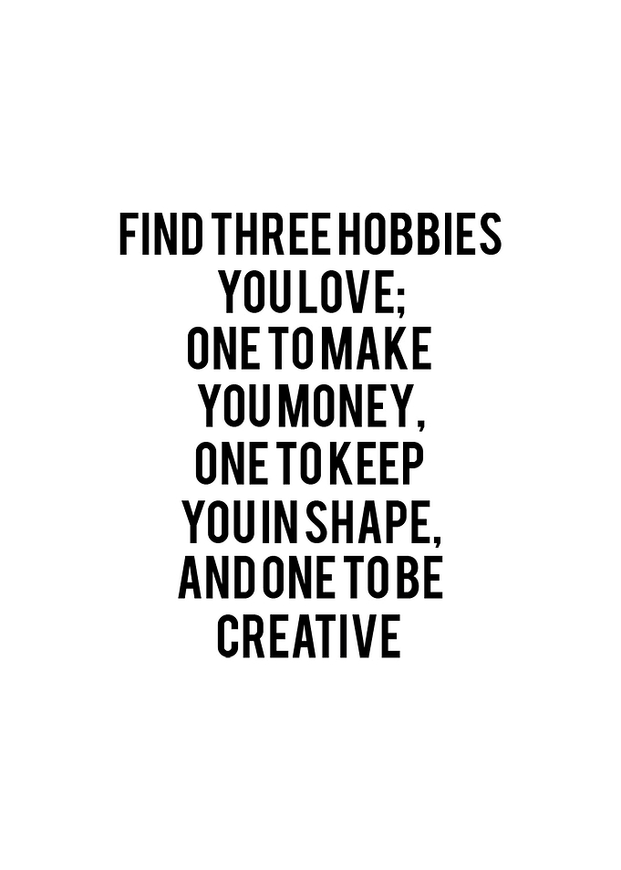 Life Hobbies Wall Poster