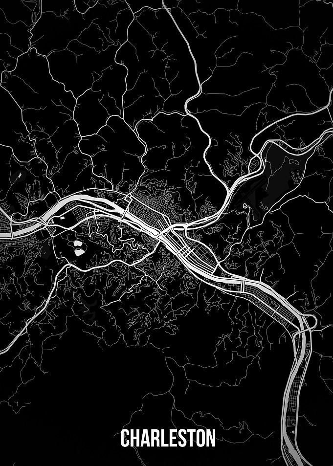 Charleston dark map