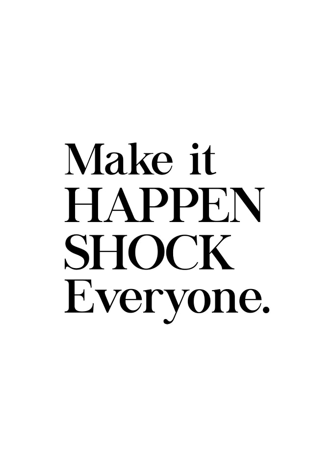 Make it Happen Wall Art