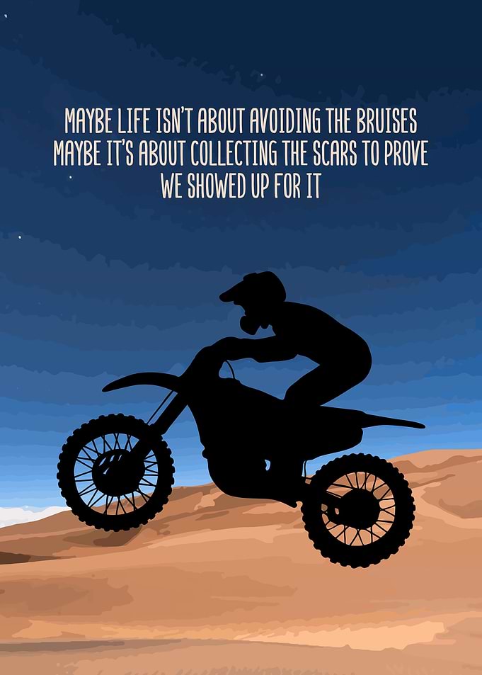 Dirt Bike Rider Wall Decor