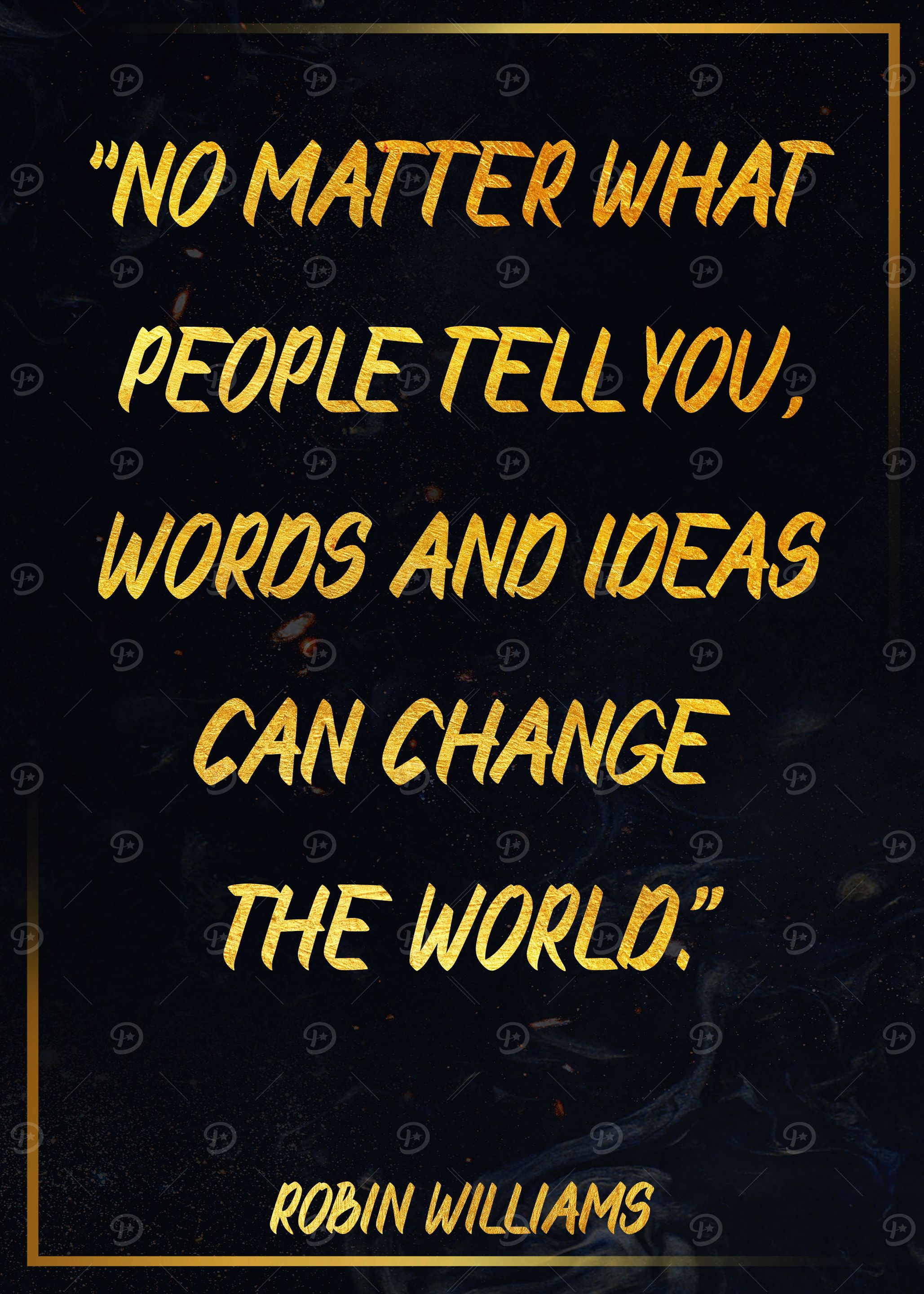 ROBIN WILLIAMS Gold Quote