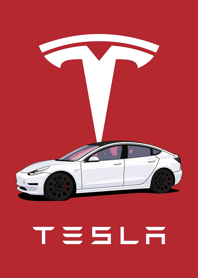 Tesla M3 White