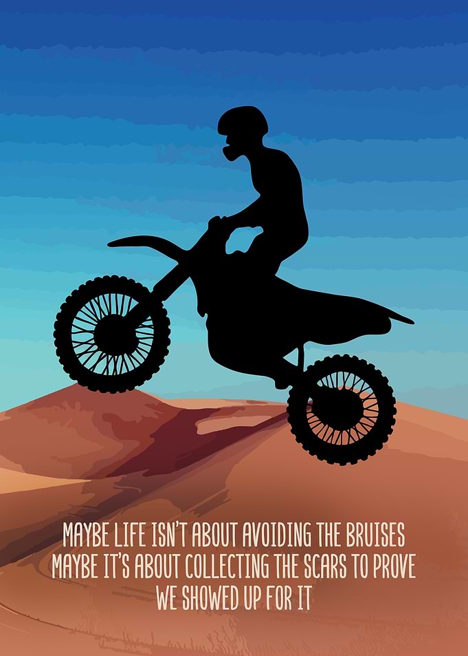 Dirt Bike Rider Wall Decor