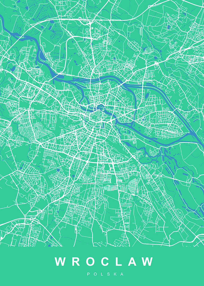 WROCLAW City Map Polska