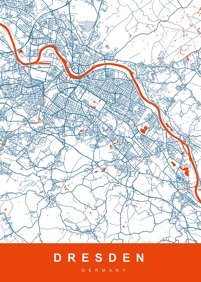 DRESDEN City Map Germany