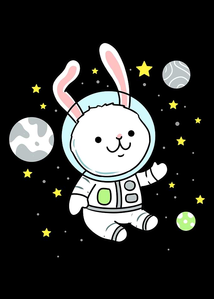 Agender Bunny In Space