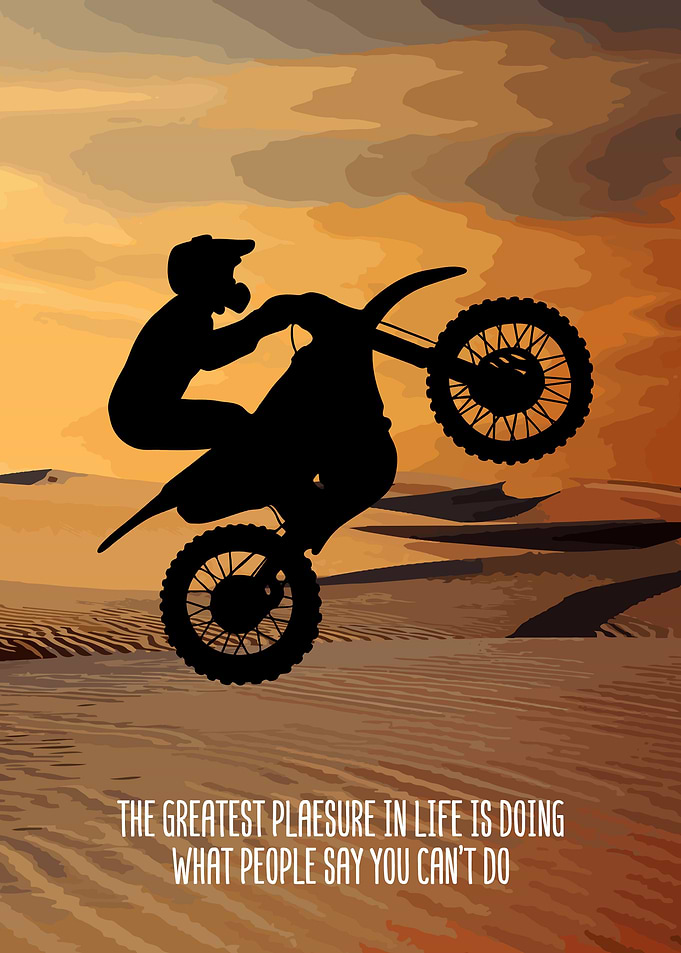 Dirt Bike Rider Wall Decor