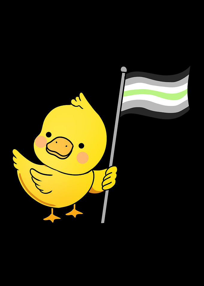 Duck Agender Pride Flag