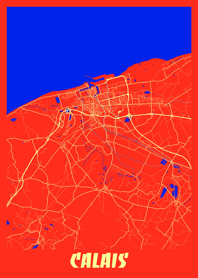Calais Retro City Map