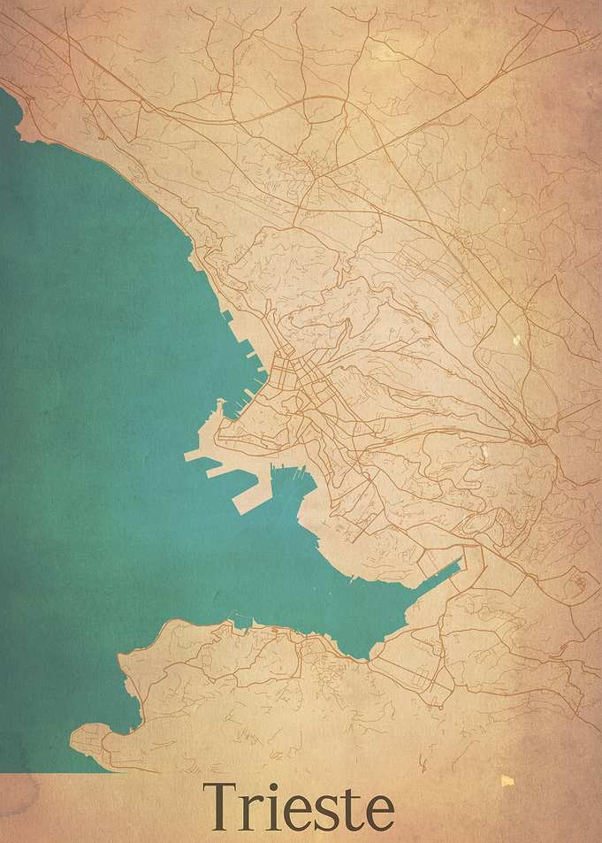 Trieste Italia City Map