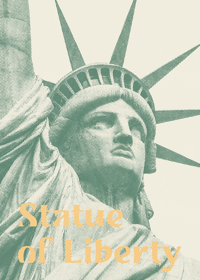 Retro Statue of Liberty