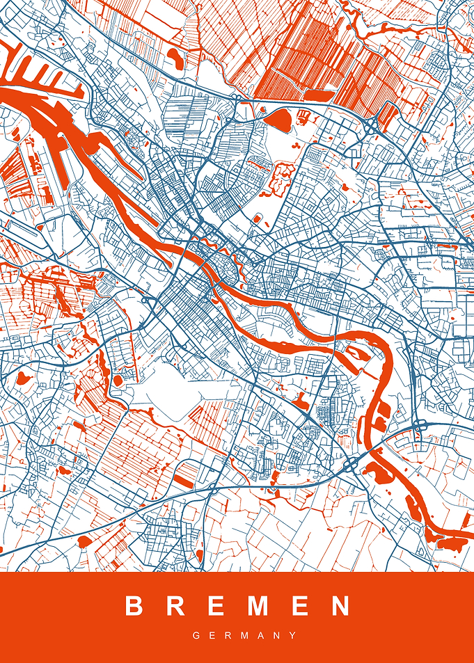 BREMEN City Map Germany