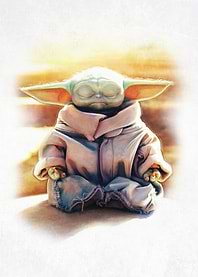 Grogu Meditating