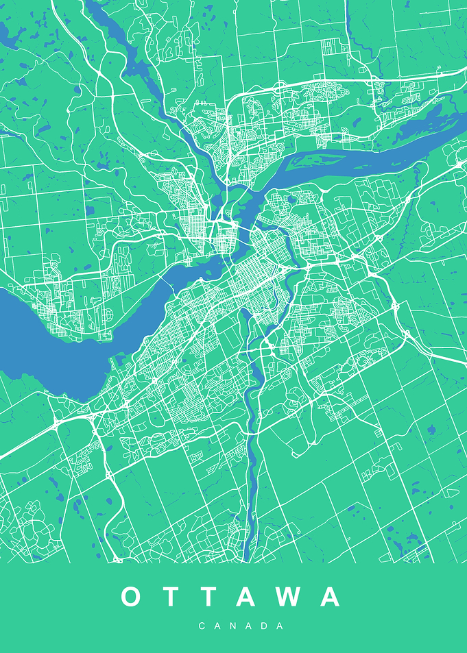 OTTAWA City Map Canada