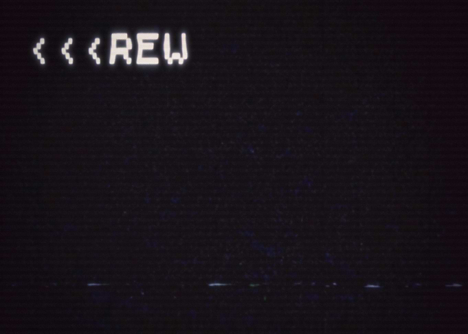 Bad TV VHS rew screen