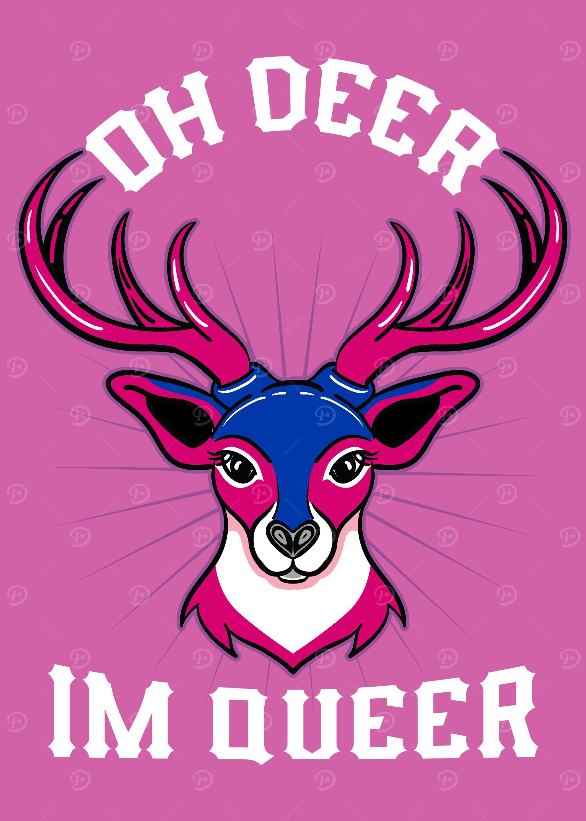 Oh Deer Im Queer Bisexual