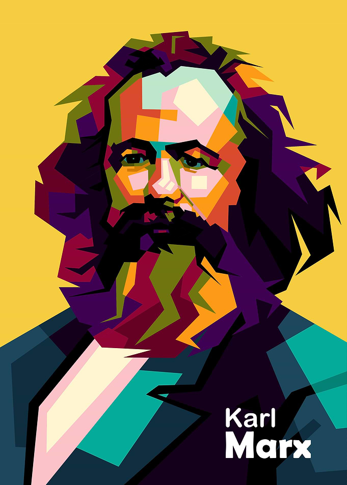 Karl Marx in wpap