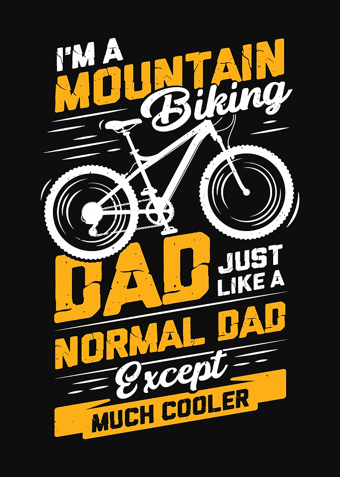 Mountain Biking Dad Design