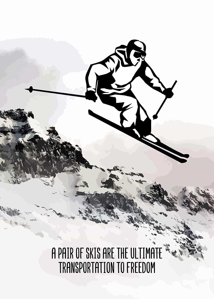 Ski Winter Sports Wall Art