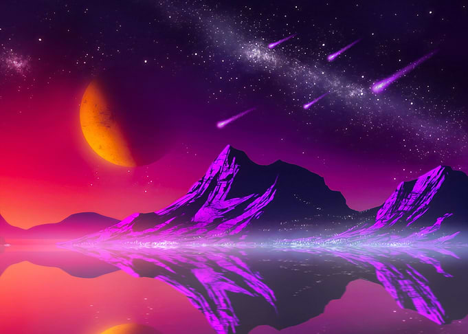 Fantasy Space Landscape