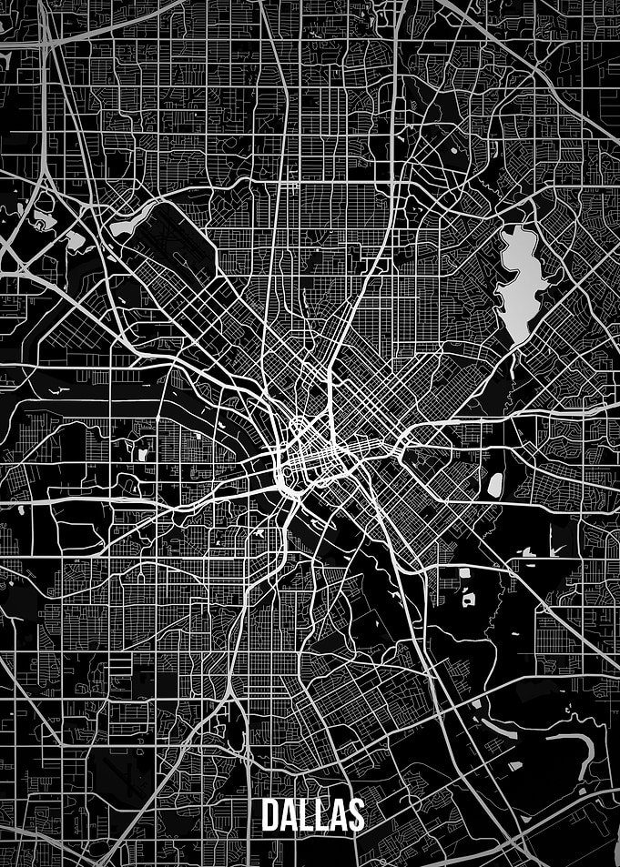Dallas dark map