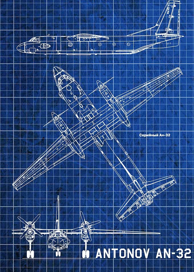 Antonov AN 32 Blueprint