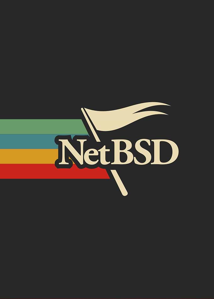 Dark black NETBSD OS