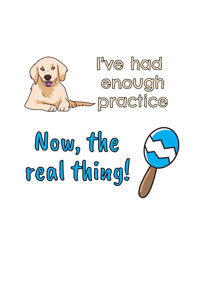 Enough Practice Dog Baby