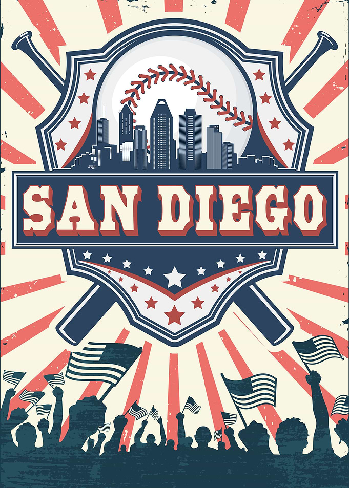 San Diego Baseball Skyline