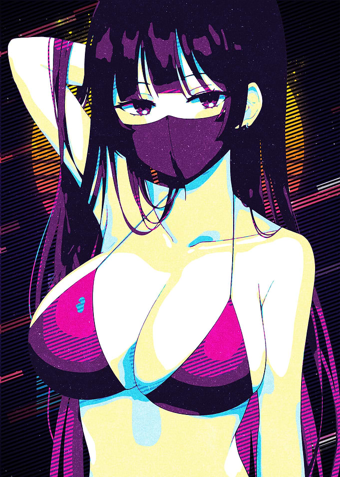 90s Anime Bikini Girl