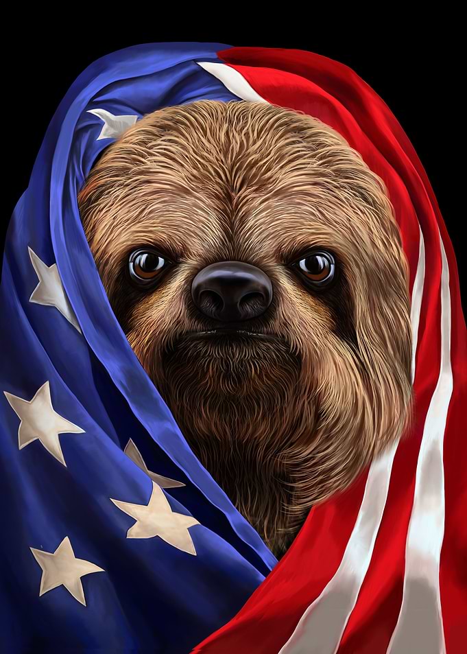 Giant Sloth USA Patriot
