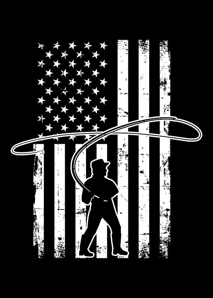 Fly Fisher USA flag