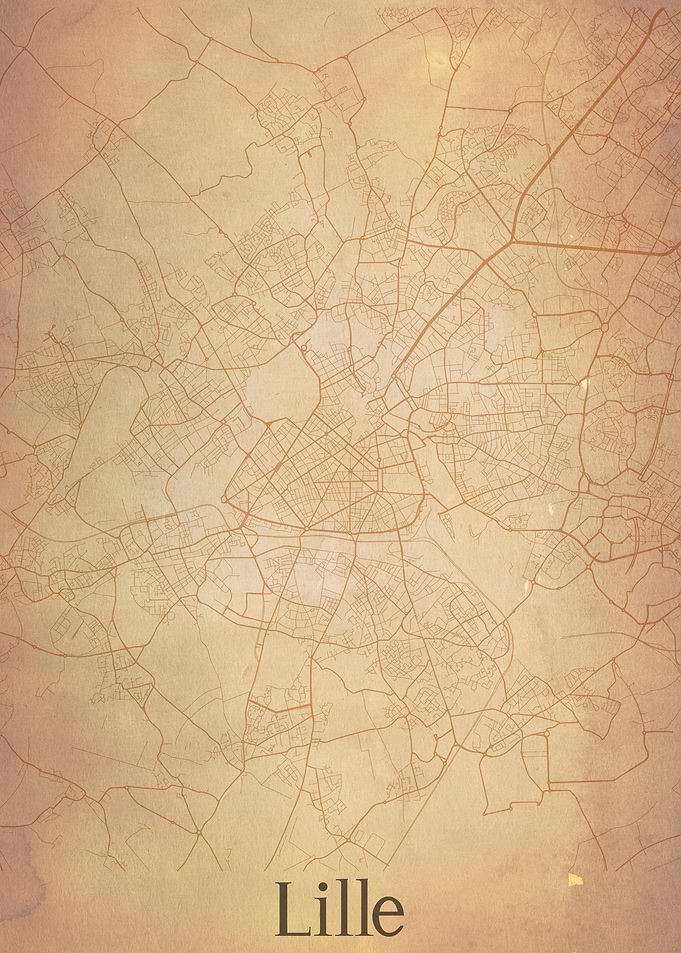 Lille France City Map