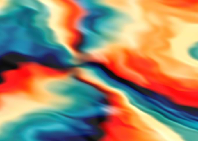 Wavy blurry seventies faux