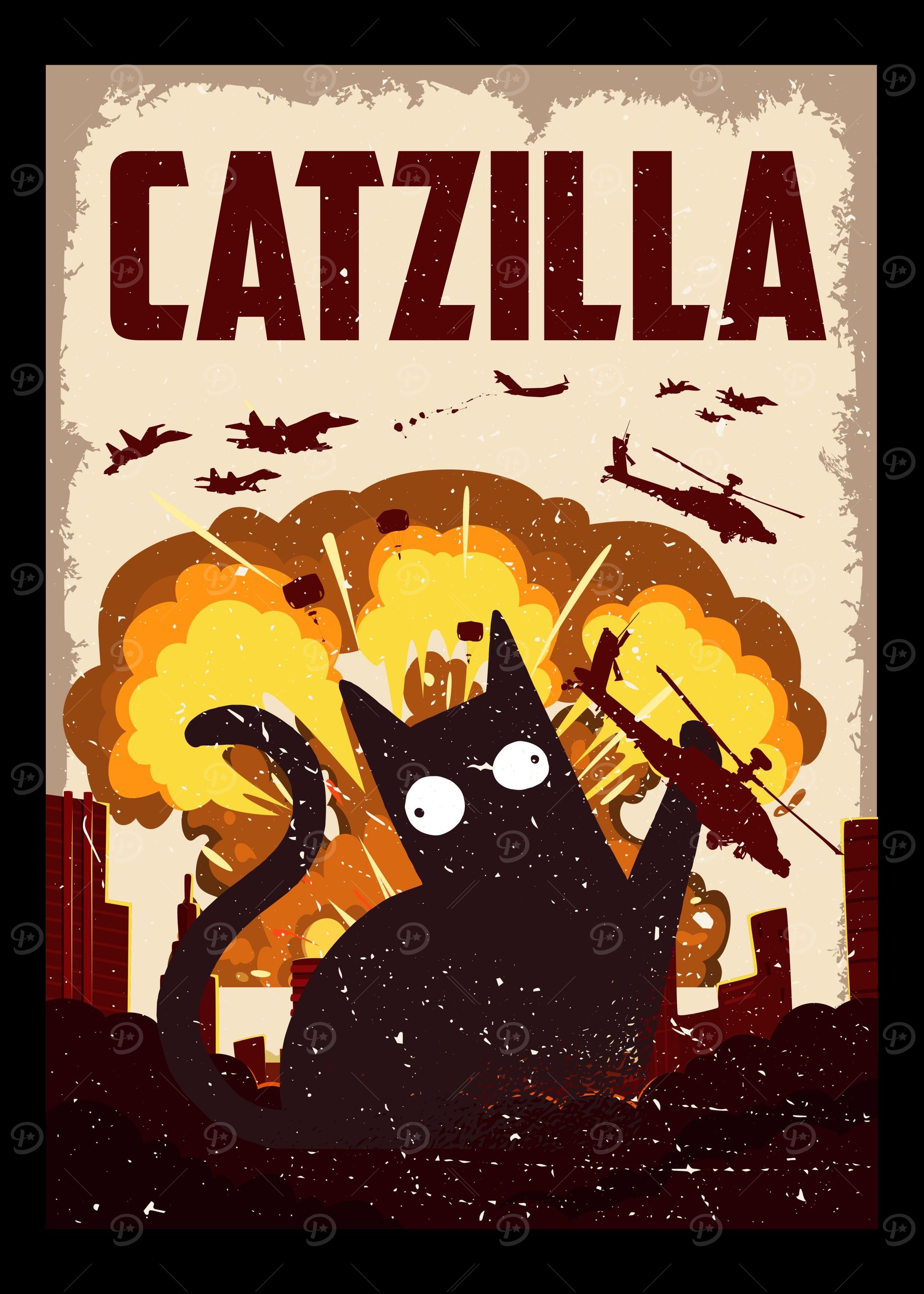 Catzilla Kitten Cat Kitty