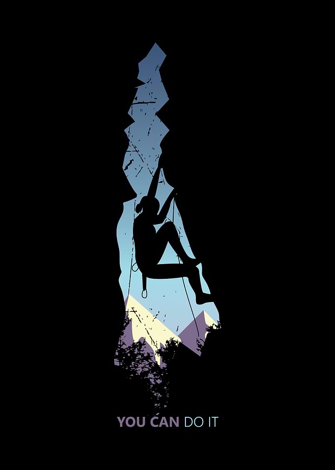 You can do it climbing