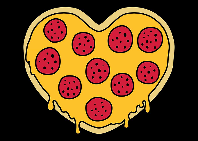 Pizza heart
