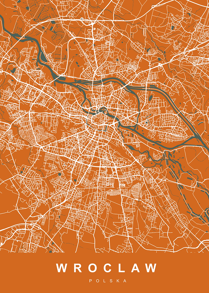 WROCLAW City Map Polska