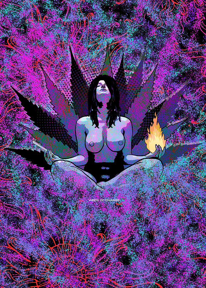 Stoner Girl Yoga Pose