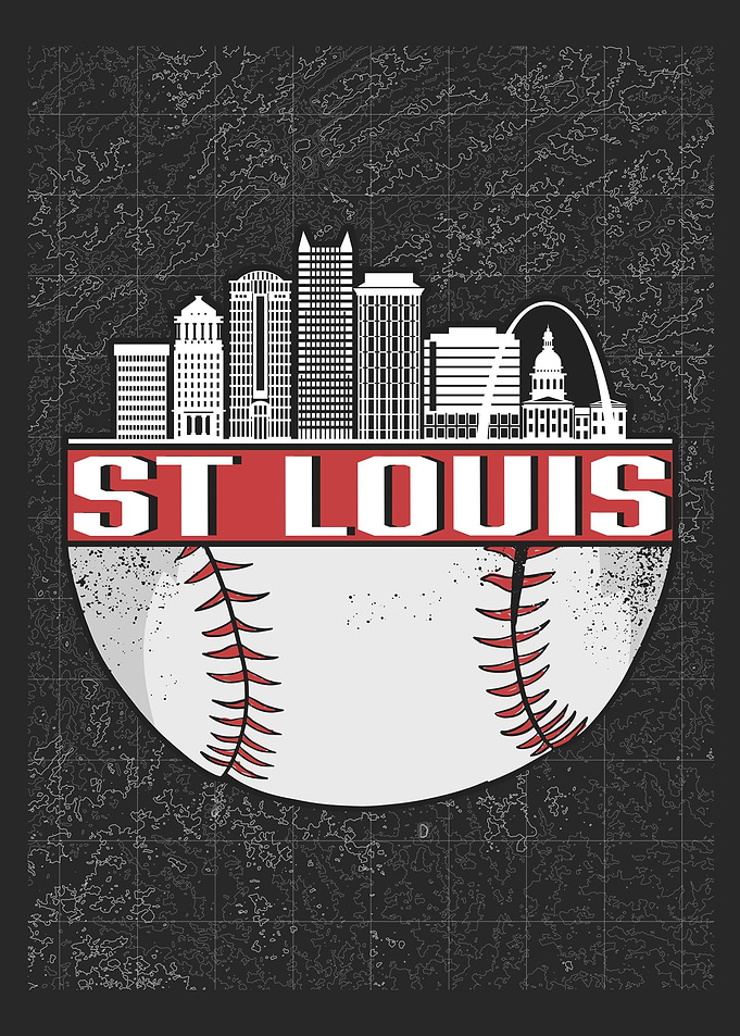 St Louis Baseball Skyline