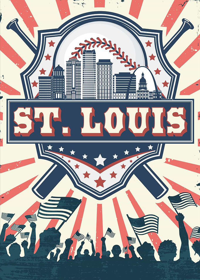 St Louis Baseball Skyline
