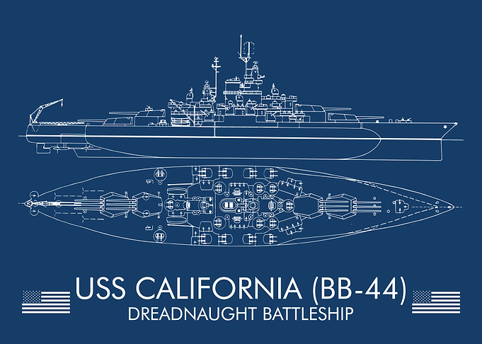 USS CALIFORNIA BATTLESHIP