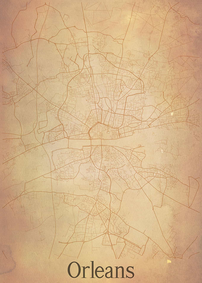 Orleans France City Map