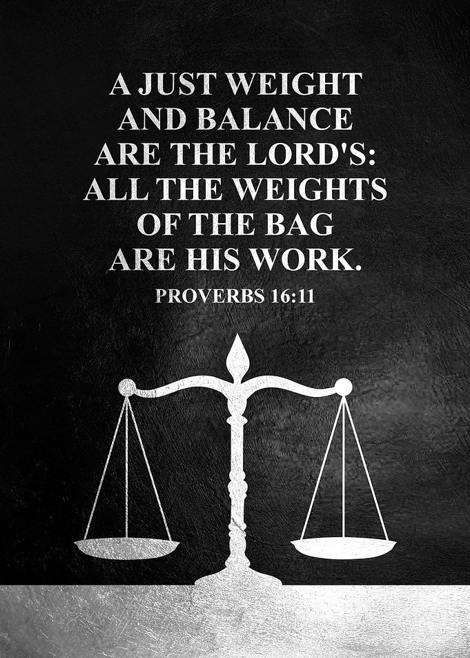Proverbs 16 11