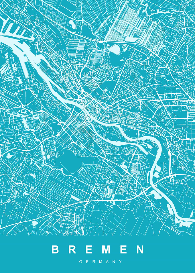 BREMEN City Map Germany