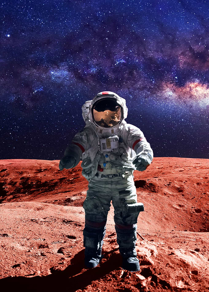 Astronaut on Mars