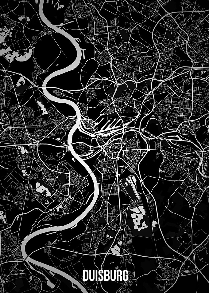 Duisburg dark map