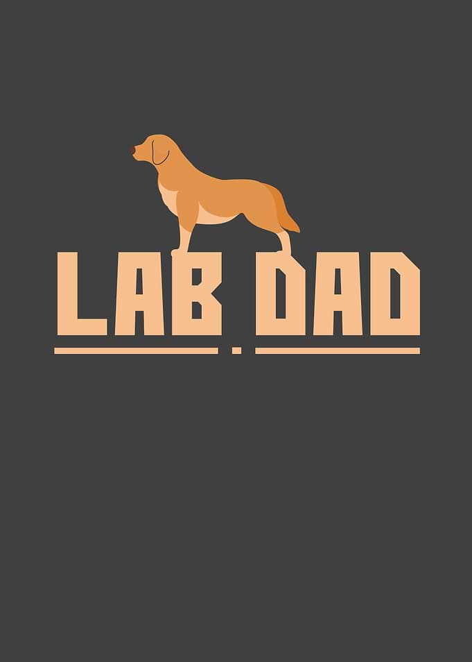 Lab Dad Yellow Labrador